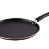 Vinod Zest Aluminium Non Stick Concave Tawa - 24cm | Roti/Chapati/Paratha/Dosa Tawa | 4mm Thick | Bakelite Handle | Induction and Gas Base | 1 Year Warranty